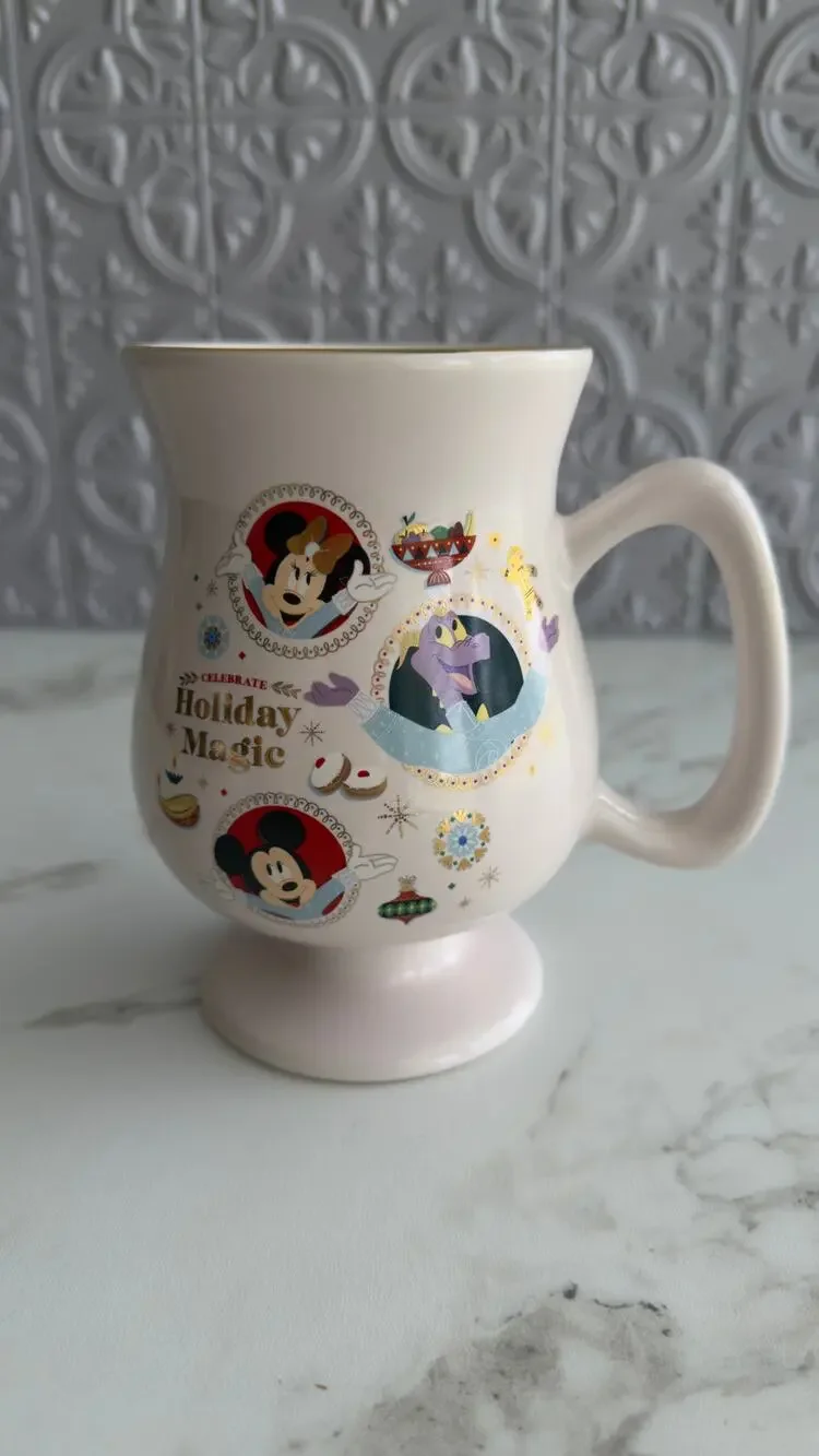 Disney Epcot Festival of the Holidays 2025 Mug 17oz Mickey Minnie Figment NEW